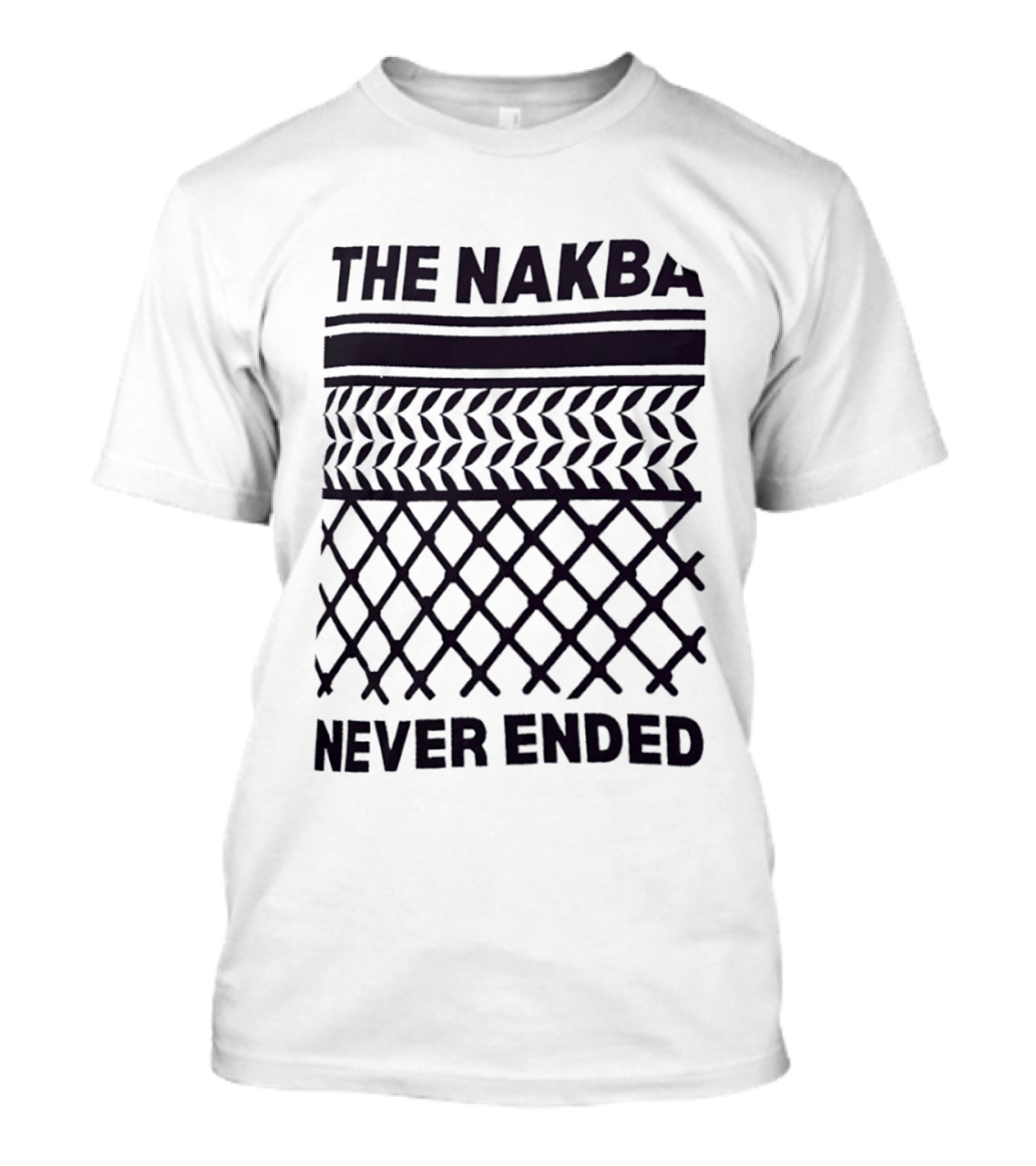 The Nakba Never Ended Keffiyeh T-Shirt