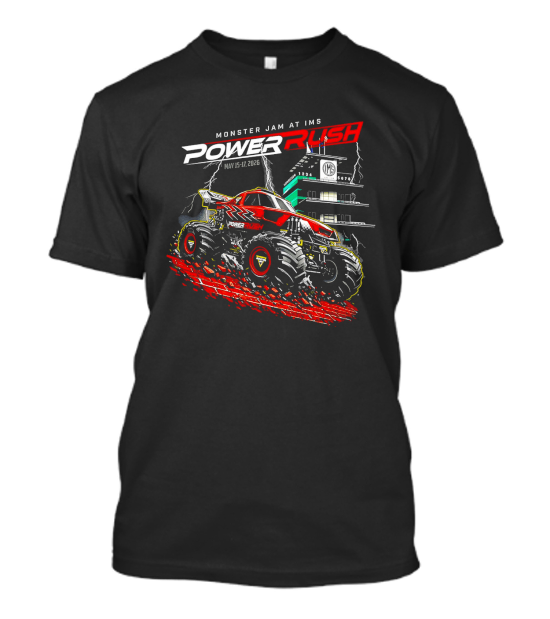 2026 Monster Jam At IMS Power Rush May 16 Event T-Shirt