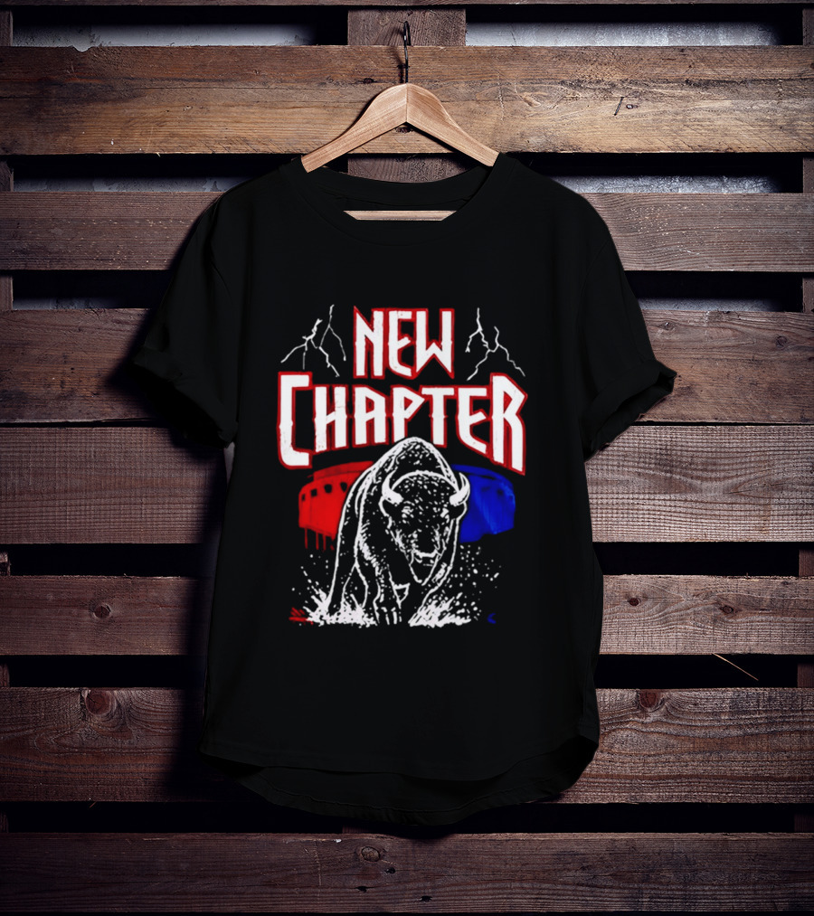 Buffalo Bills New Chapter 2026 New Season Game On Red Blue Buffalo Stadium T-Shirt