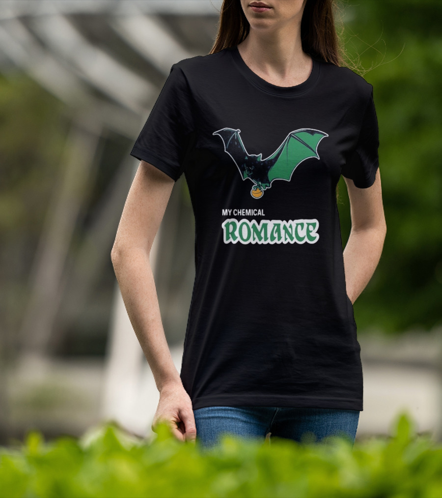 My Chemical Romance Bat Green Logo Philadelphia 08 15 2025 T-Shirt