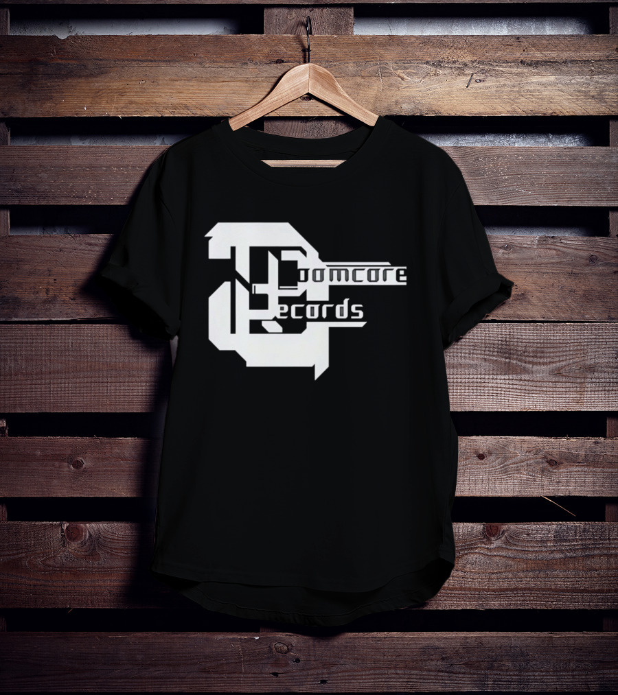 Doomcore Records Bold Stylized T-Shirt