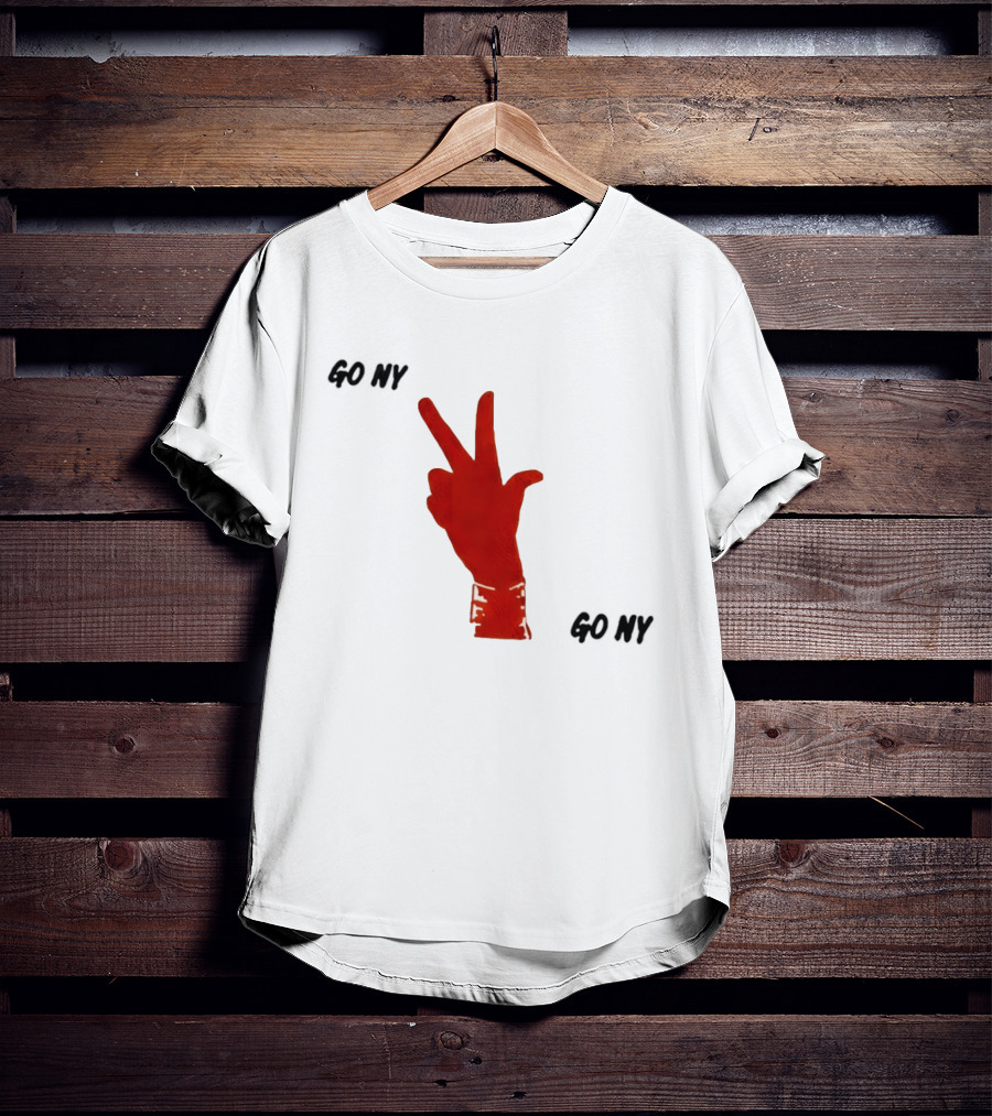 PJalen Brunson 3 Points New York Knicks Go NY Hand Gesture Basketball NBA 2026 T-Shirt