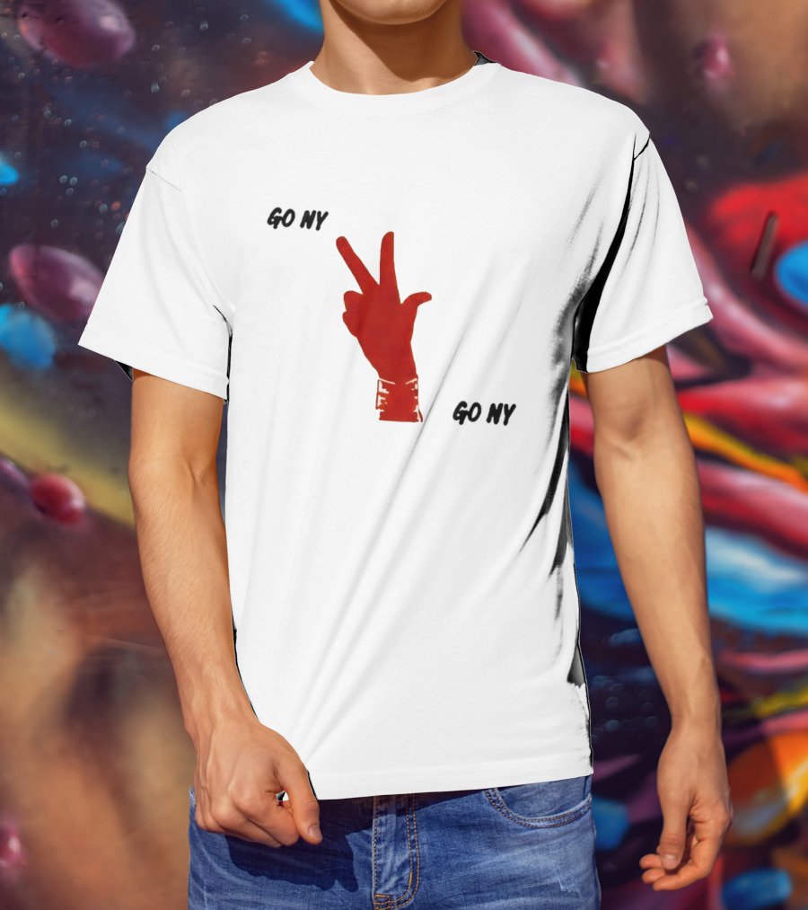 PJalen Brunson 3 Points New York Knicks Go NY Hand Gesture Basketball NBA 2026 T-Shirt