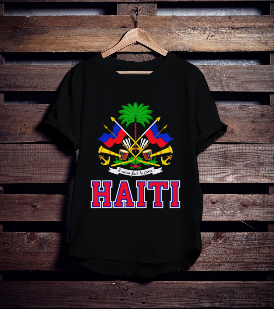 Haiti Coat Of Arms Flag Celebration Haitian Flag Day Independence T-Shirt