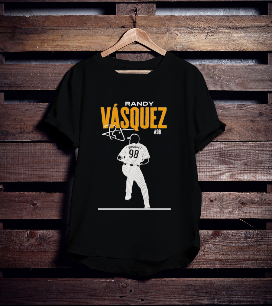 Randy Vázquez 98 San Diego Players Signature T-Shirt