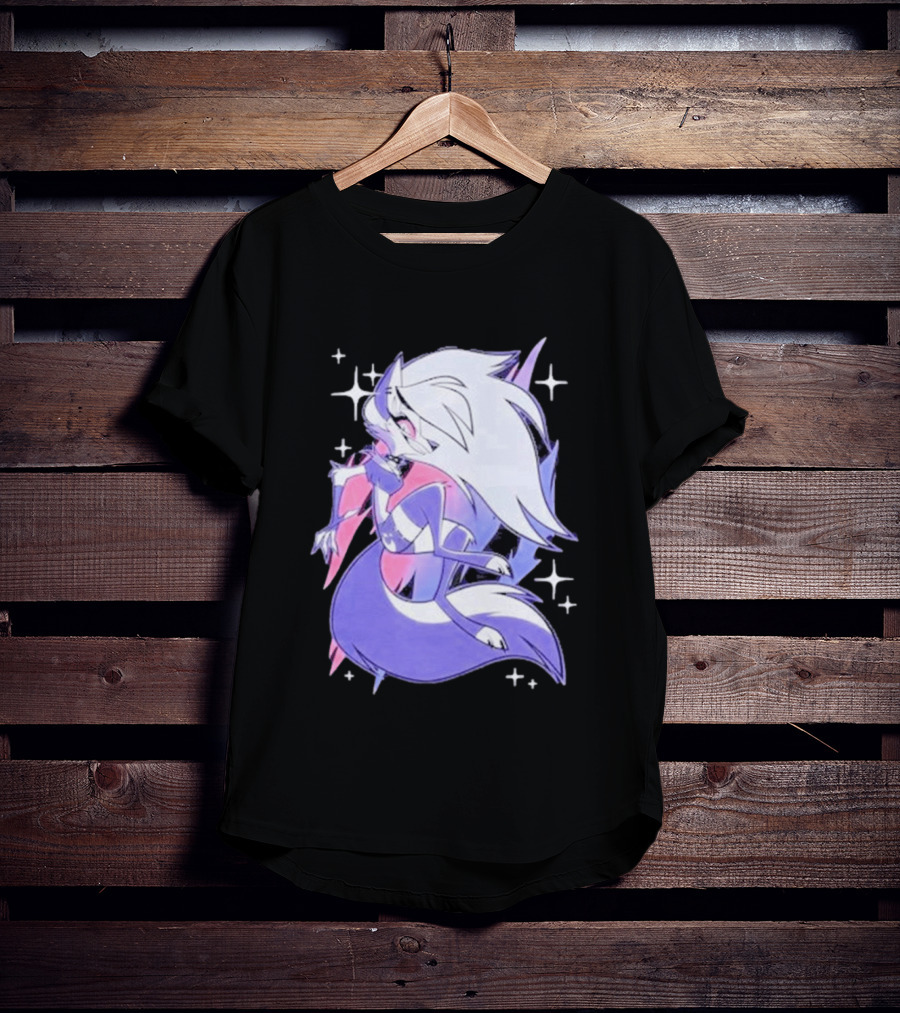 Helluva Boss Loona Bisexual Pride Character Sparkling Aesthetic T-Shirt