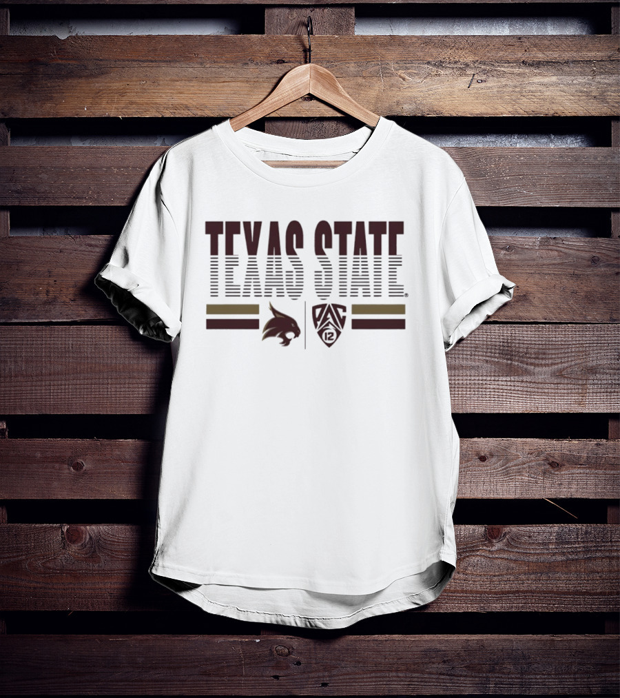 Texas State University Pac 12 2026 Bobcats T-Shirt