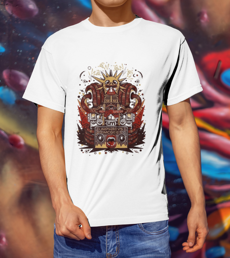 Umphrey's Mcgee Summer Tour 2026 Skeleton And Sunburst T-Shirt