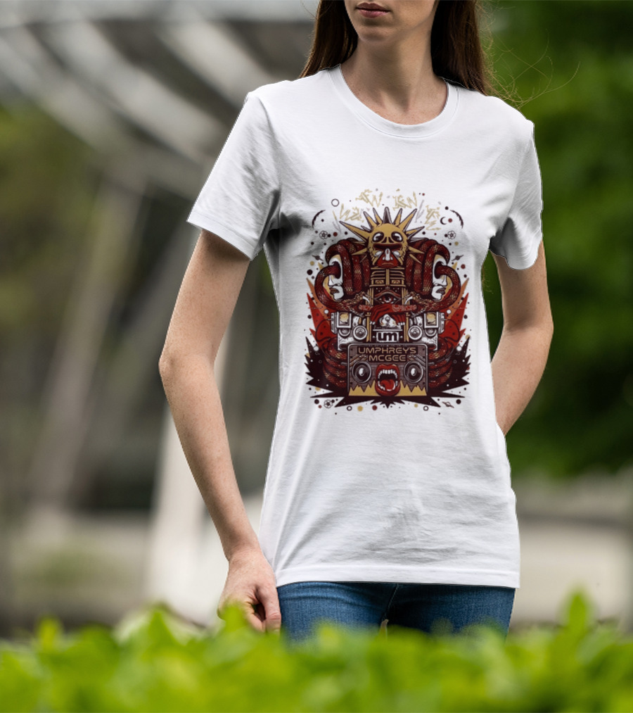 Umphrey's Mcgee Summer Tour 2026 Skeleton And Sunburst T-Shirt