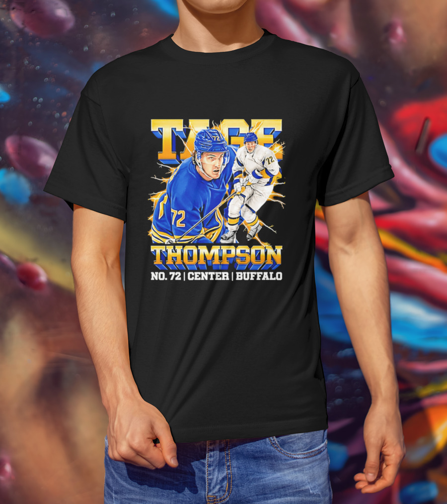 Tage Thompson No. 72 Buffalo Center T-Shirt