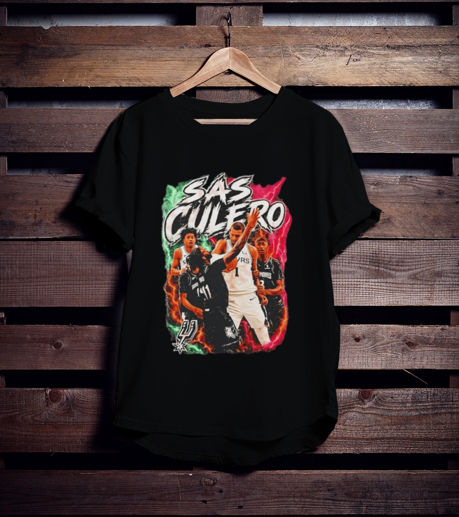 San Antonio Spurs SAS Culero Victor Wembanyama Basketball Players T-Shirt
