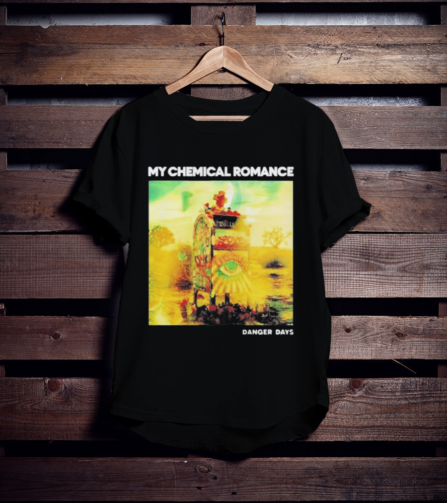 My Chemical Romance Danger Days Album Art Neon Desert Mailbox T-Shirt