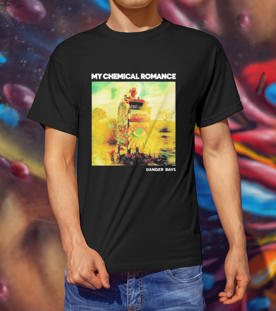 My Chemical Romance Danger Days Album Art Neon Desert Mailbox T-Shirt