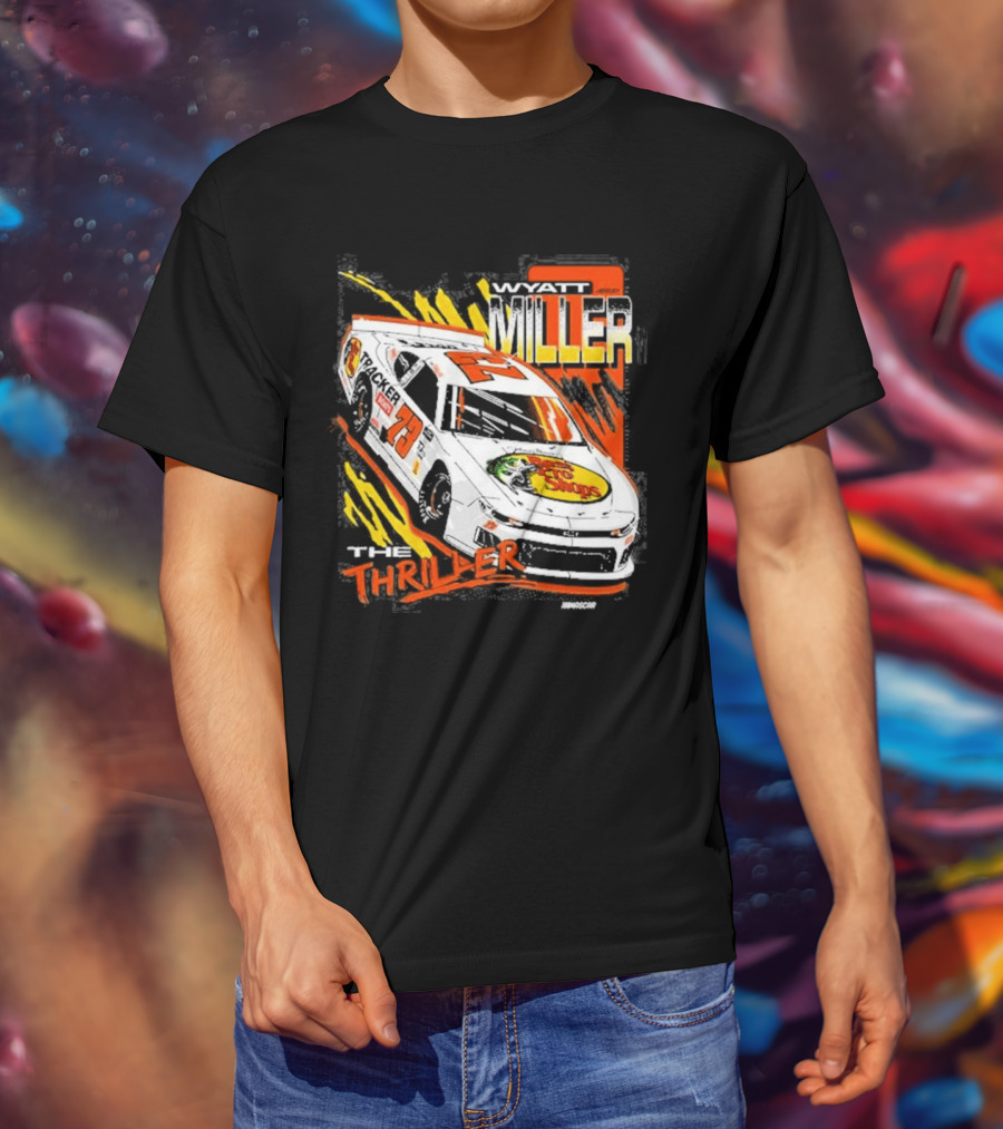 Wyatt Miller Racing Thriller 2026 Late Model Stock Bass Pro T-Shirt