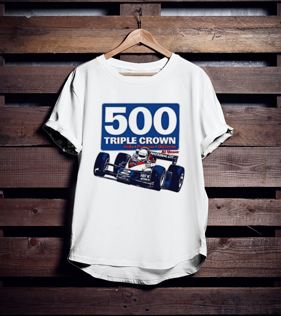 500 Triple Crown Al Unser Indy Pocono Ontario Racing T-Shirt