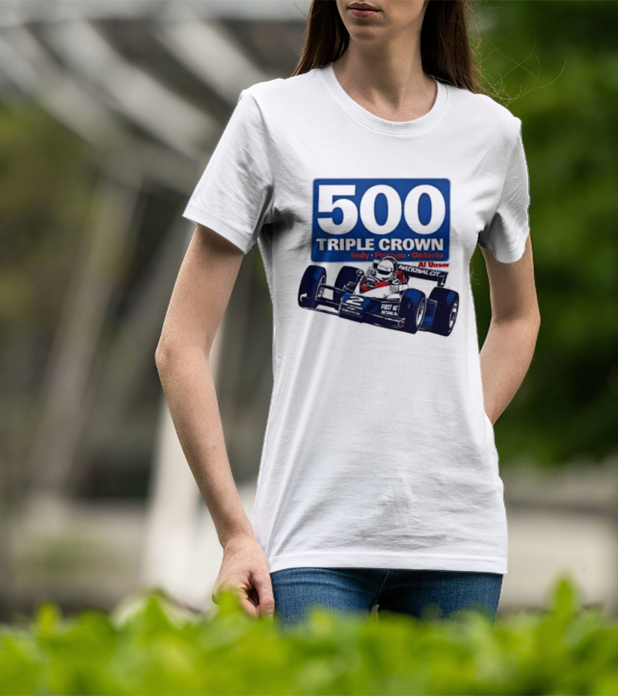 500 Triple Crown Al Unser Indy Pocono Ontario Racing T-Shirt