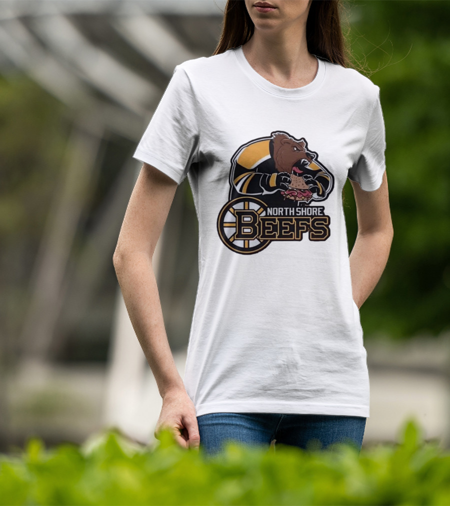 Boston Bruins North Shore Beefs Bear Sandwich T-Shirt