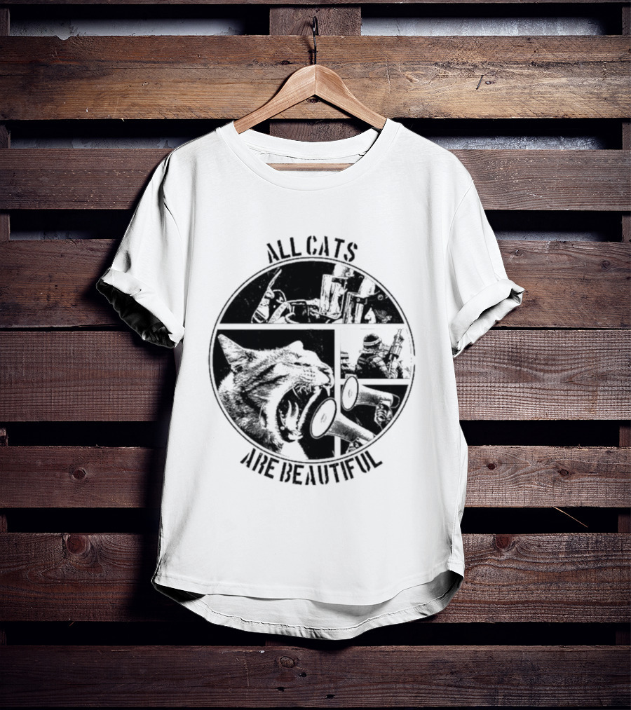 All Cats Are Beautiful Cat And Soldier T-Shirt