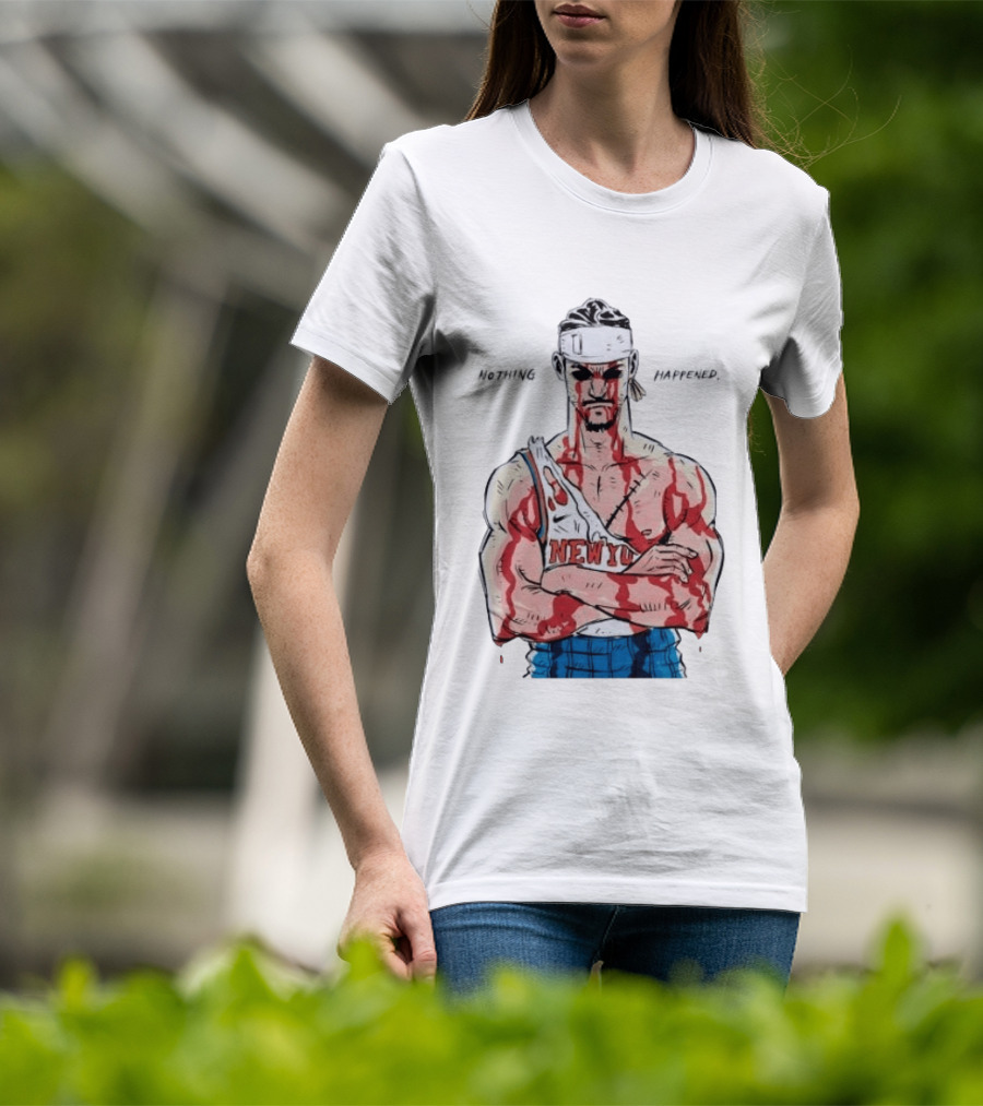 Roronoa Zoro Knicks Nothing Happened Crossover With Josh Hart T-Shirt