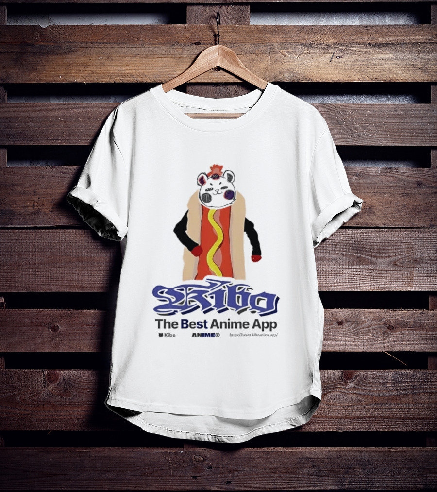Kibo Anime App Hot Dog Character The Best Anime App T-Shirt