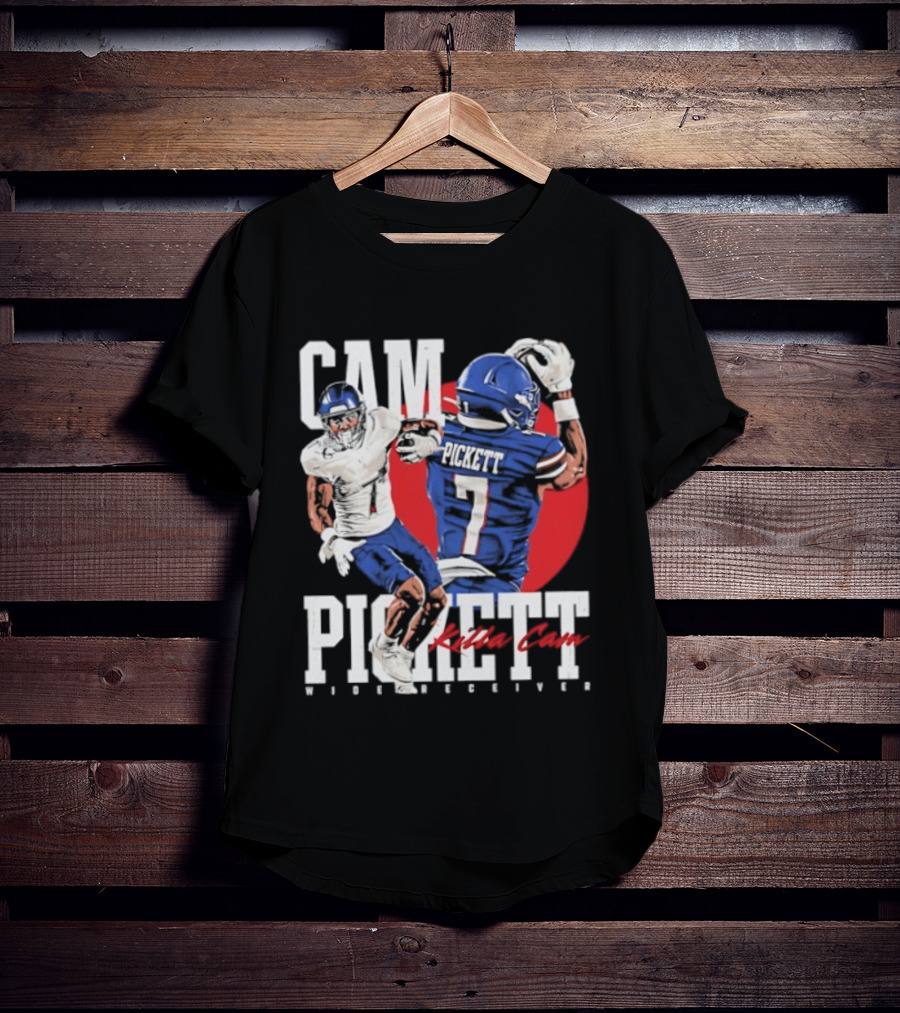 Cam Pickett Killa Cam Kansas Jayhawks Wide Receiver Football T-Shirt