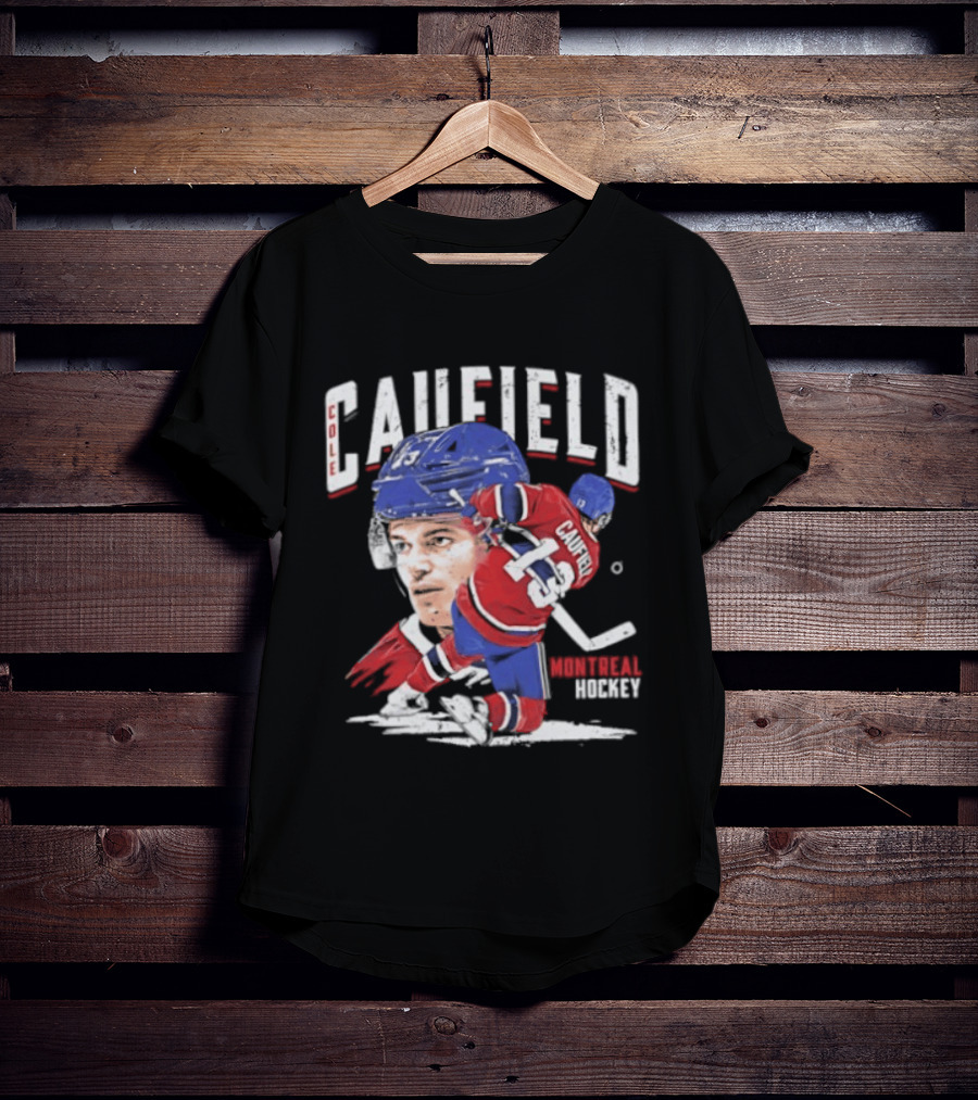 Cole Caufield Montreal Canadiens Hockey 22 Player Dynamic Action T-Shirt