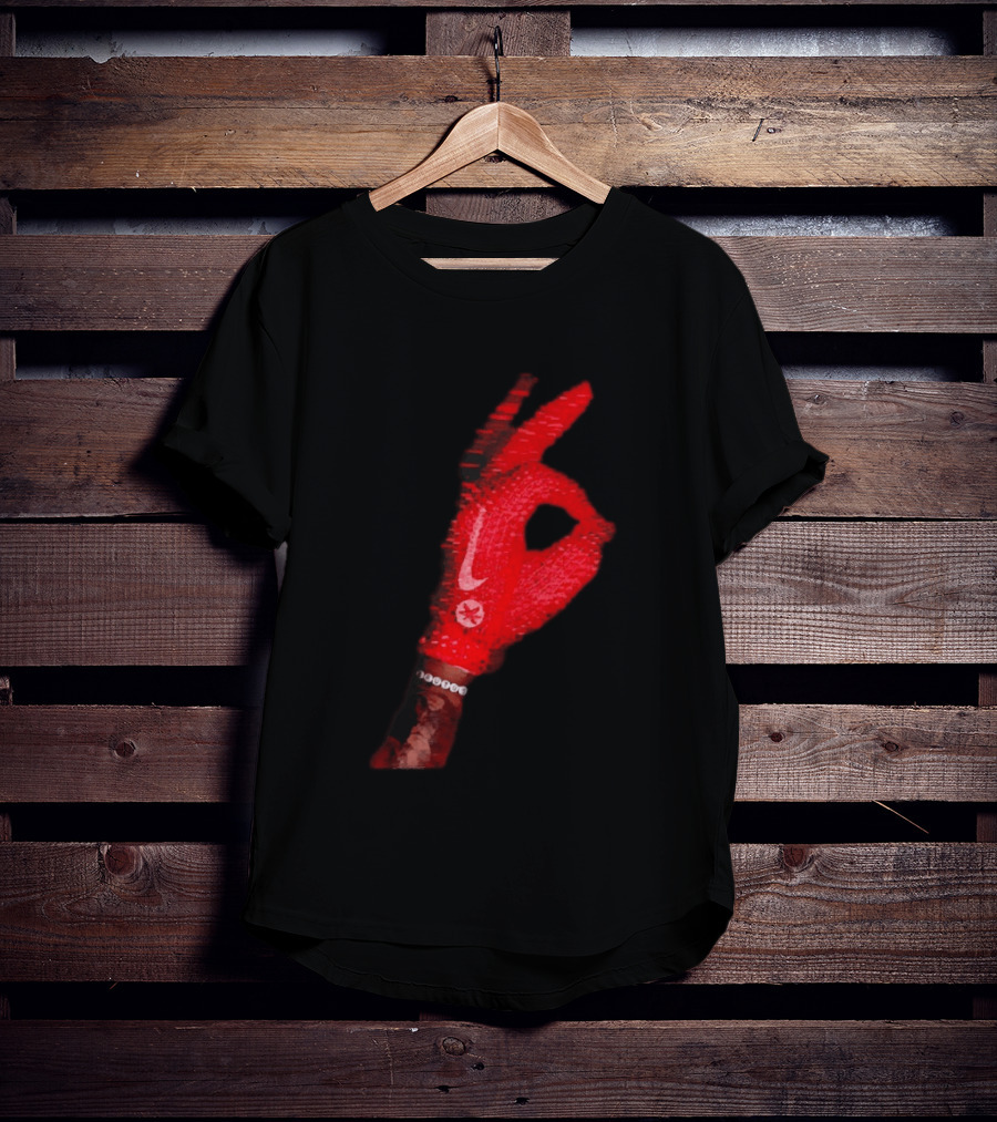 Ohio State Buckeyes Ice Glove Iceman Nike Scarlet Football Glove T-Shirt