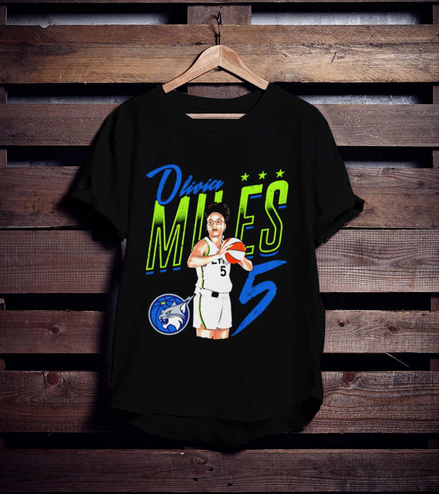 Olivia Miles Minnesota Lynx 5 Star Player T-Shirt