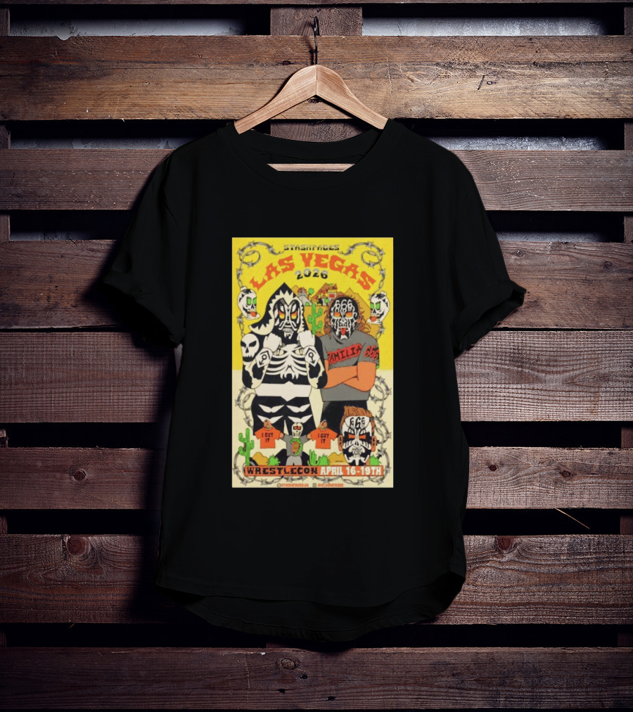 Stashpages Las Vegas 2026 Wrestlecon April 16 19 Featuring Amelia 666 And Park T-Shirt