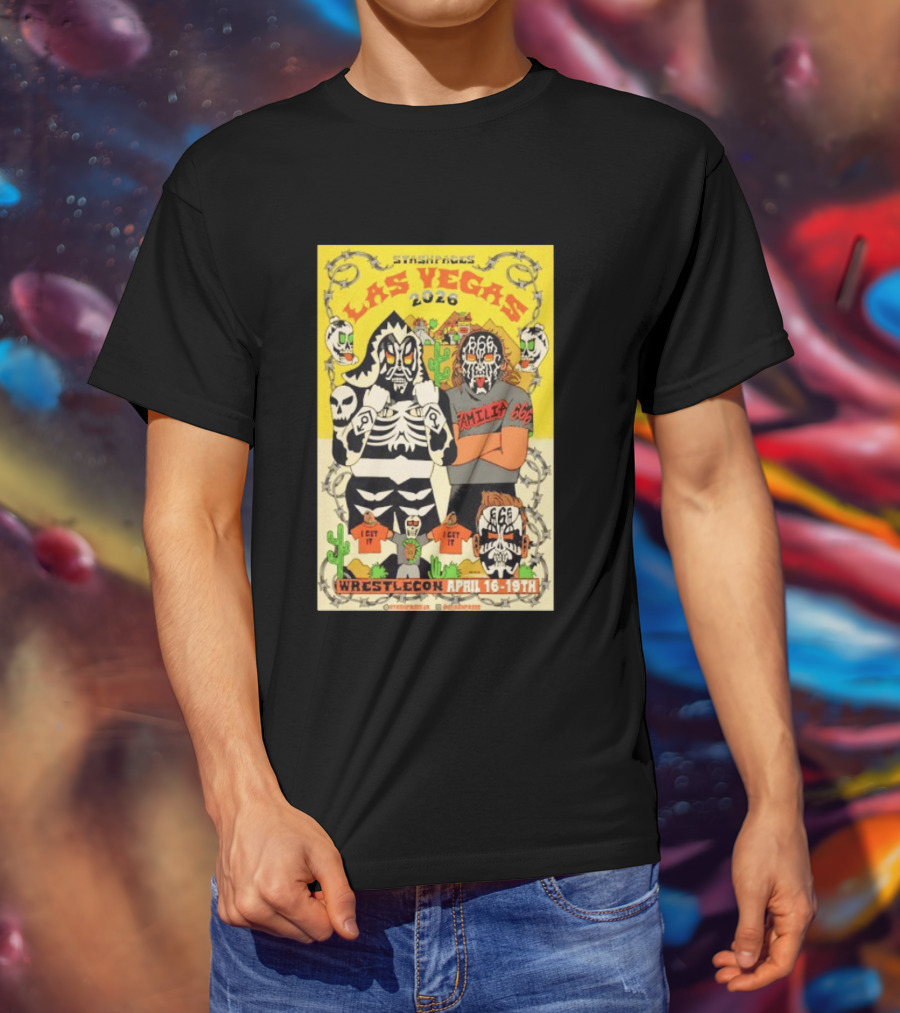 Stashpages Las Vegas 2026 Wrestlecon April 16 19 Featuring Amelia 666 And Park T-Shirt