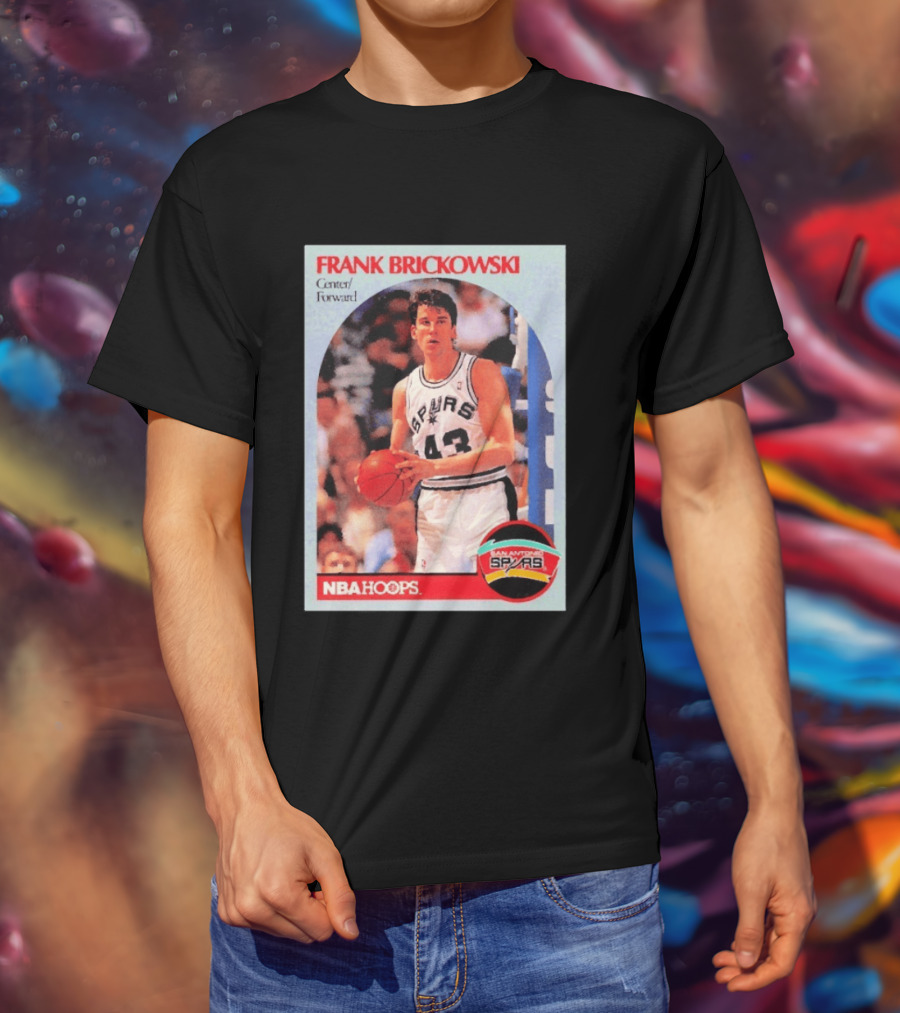 Frank Brickowski Center Forward San Antonio Spurs NBA Hoops T-Shirt