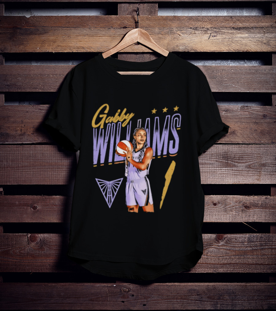 Gabby Williams 1 Golden State Valkyries Basketball Pose T-Shirt