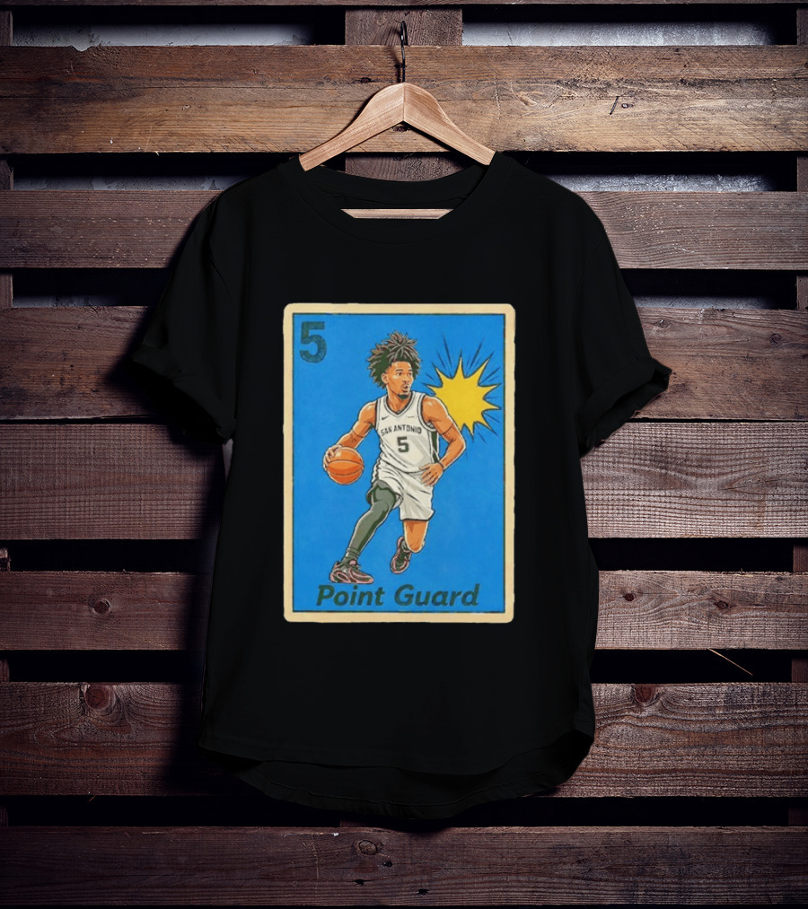 San Antonio Spurs Point Guard Stephon Castle 5 T-Shirt