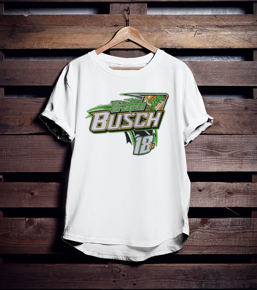 Brexton Busch 18B Dinosaur Racing T-Shirt