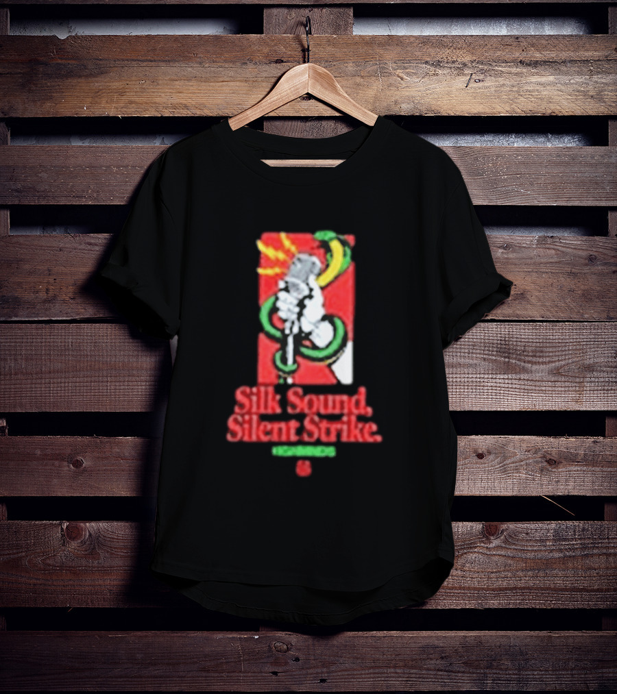 Silk Sound Silent Strike Retro Microphone And Snake T-Shirt