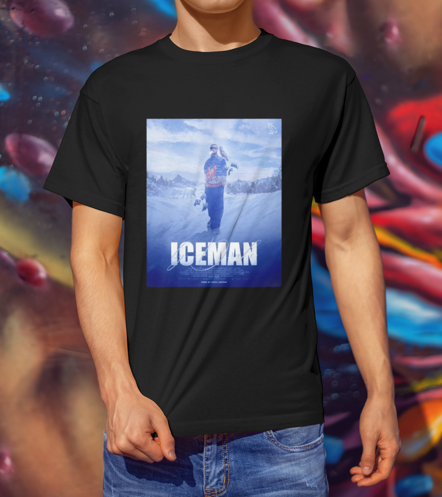 ICEMAN By Drake Featuring Saint Justin OVO Collaboration 2025 Winter Snowy Landscape T-Shirt