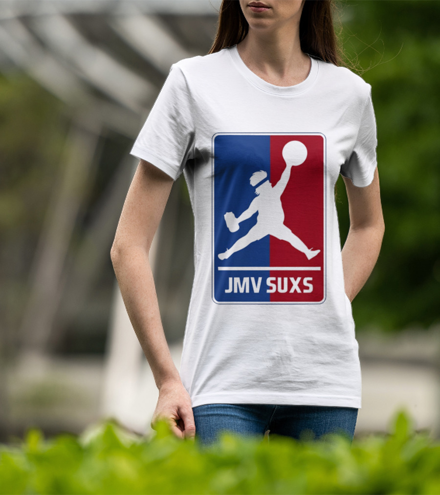 JMV SUXS MLB Jumpman Overweight Baseball Pitcher T-Shirt