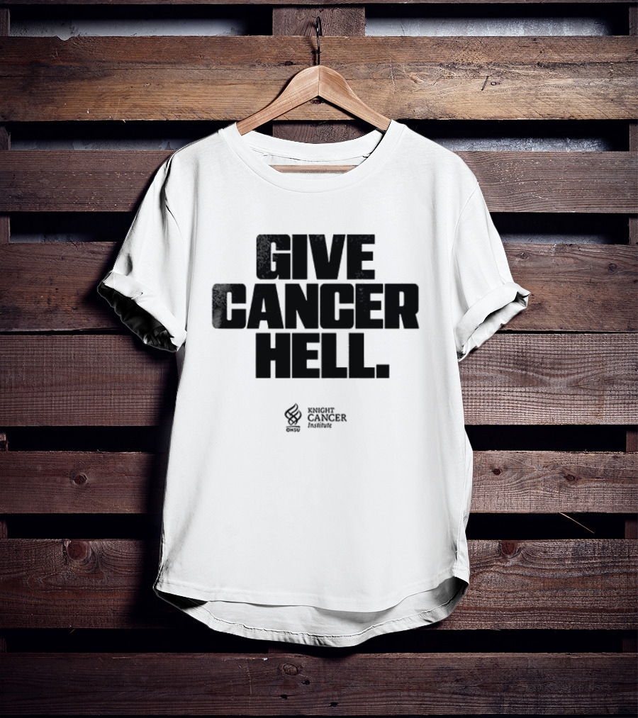 Oregon Ducks Fight Give Cancer Hell Cancer Research Institute T-Shirt