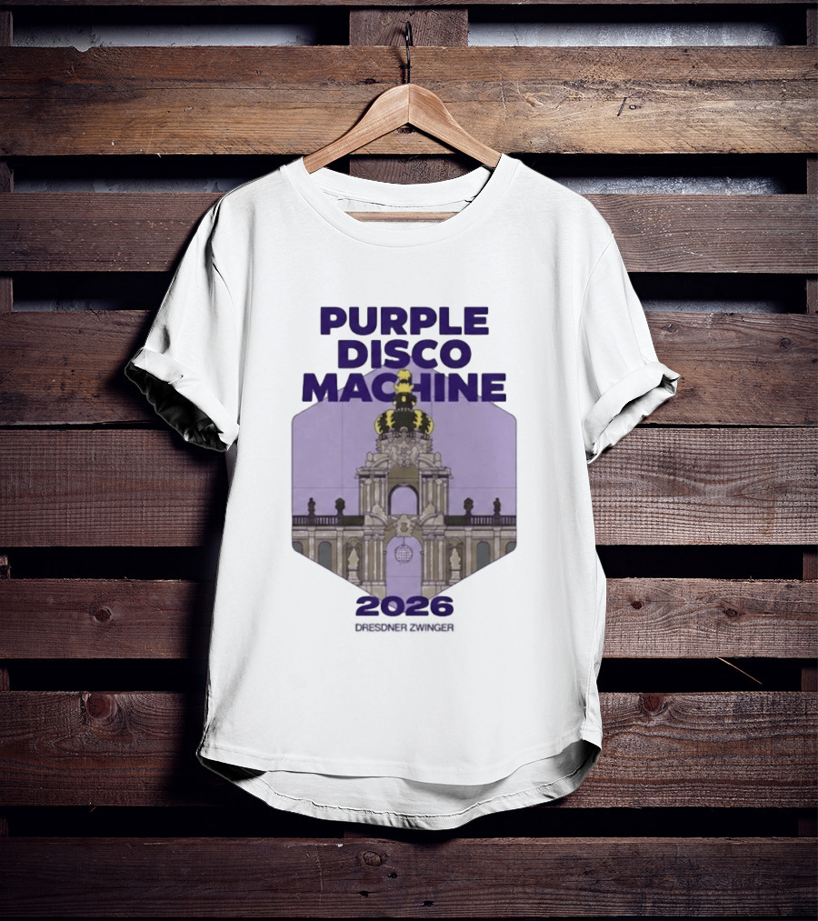 Purple Disco Machine 2026 Dresden Zwinger Vintage Architecture T-Shirt
