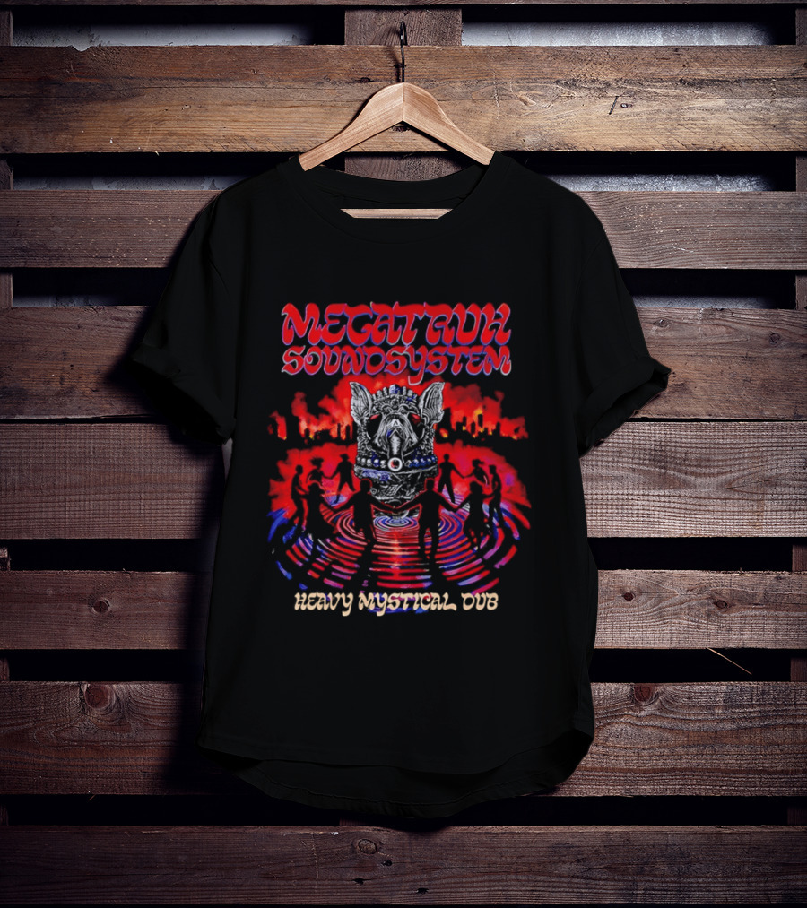 Megatruh Soundsystem Heavy Mystical Dub Vibrant Abstract T-Shirt