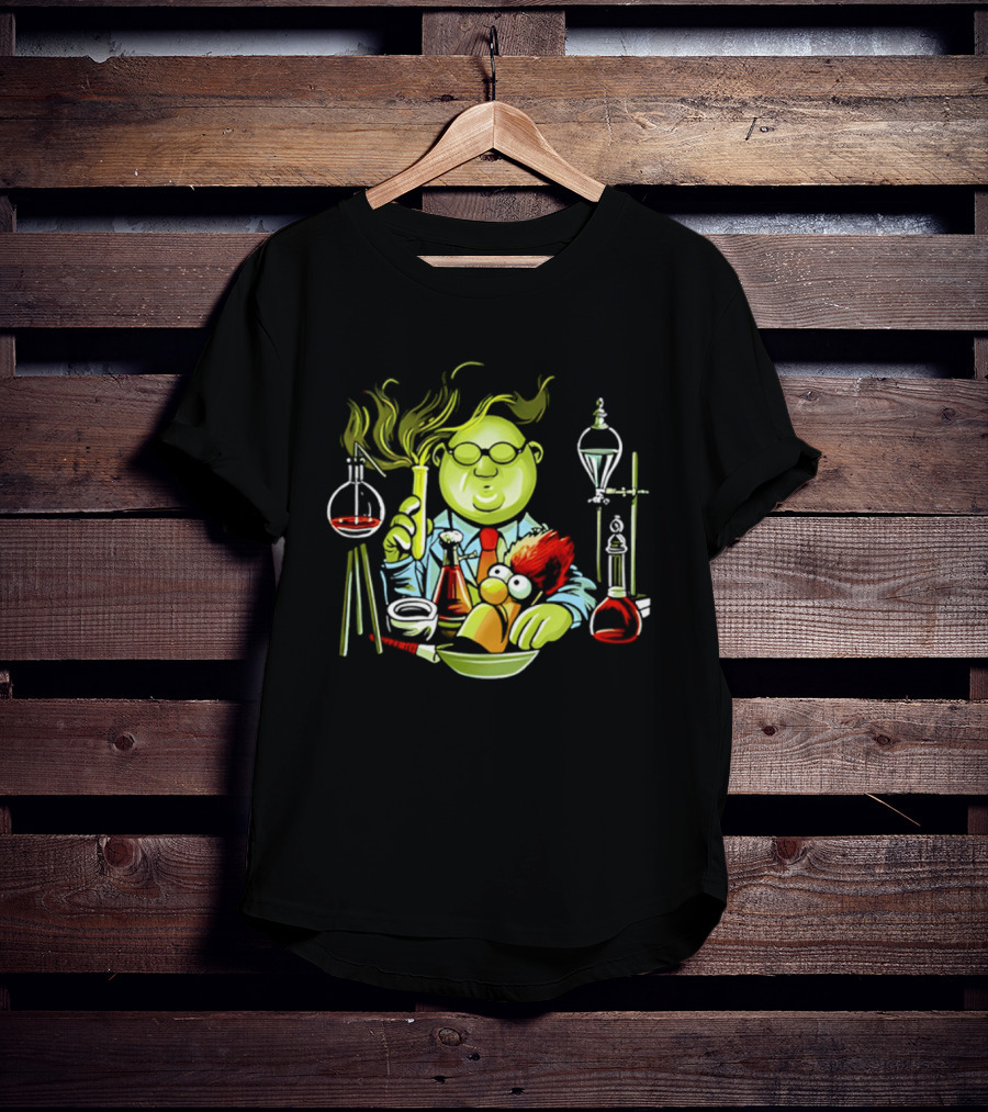 Dr Bunsen Honeydew And Beaker With Re Animator Science Lab Experiment T-Shirt