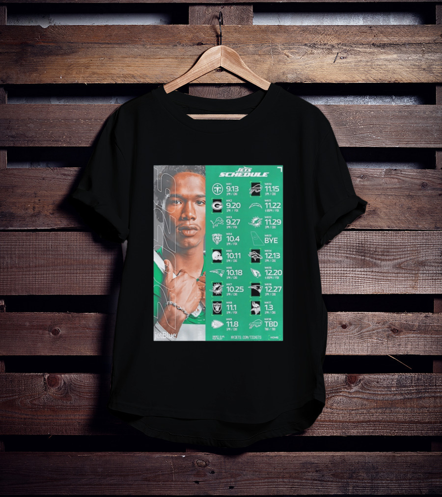 New York Jets 2026 Schedule NFL Matchups And Dates T-Shirt