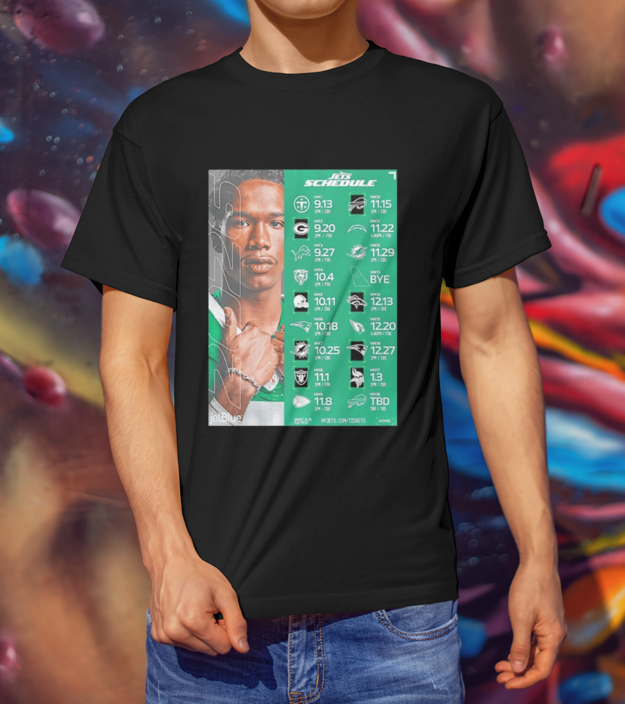New York Jets 2026 Schedule NFL Matchups And Dates T-Shirt