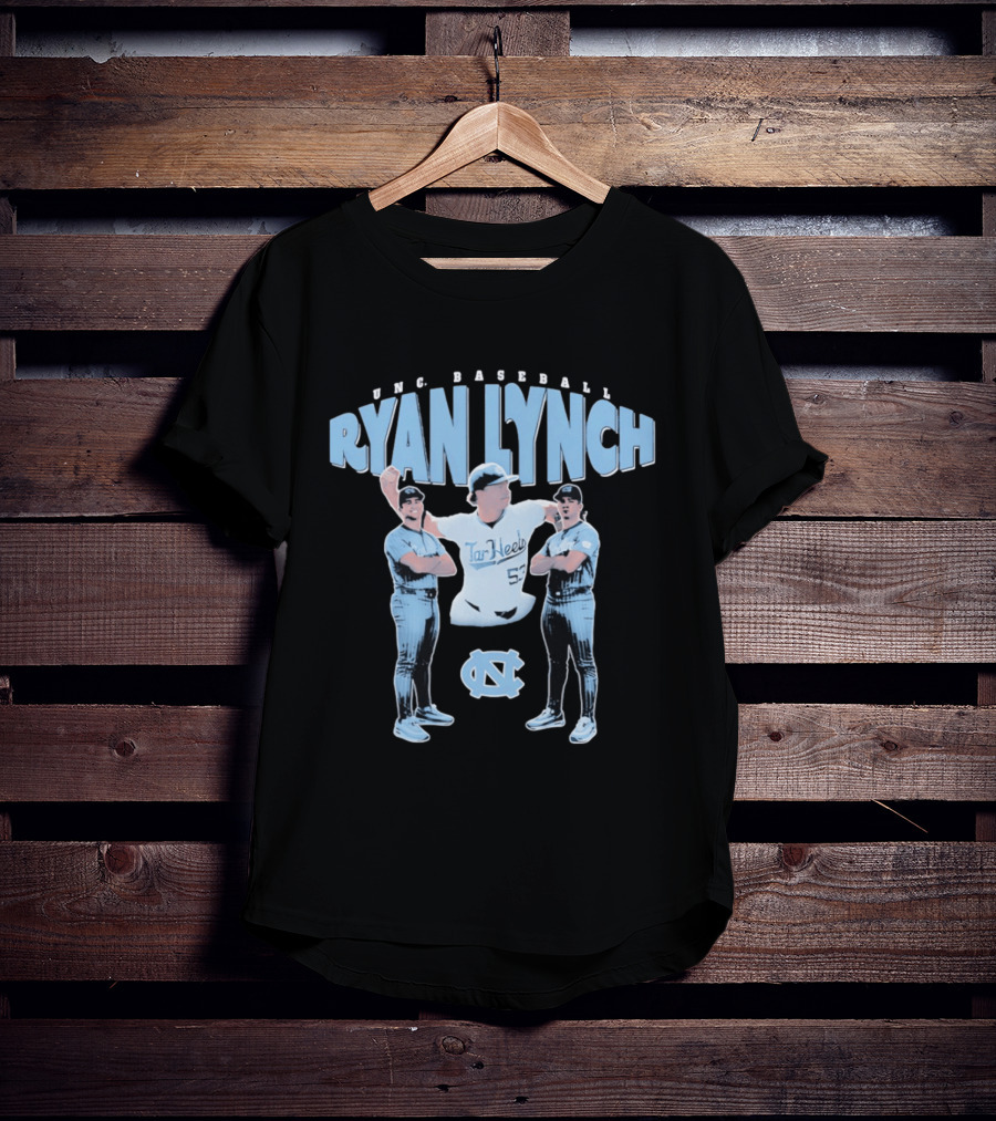 UNC Baseball Ryan Lynch Tar Heels 52 T-Shirt