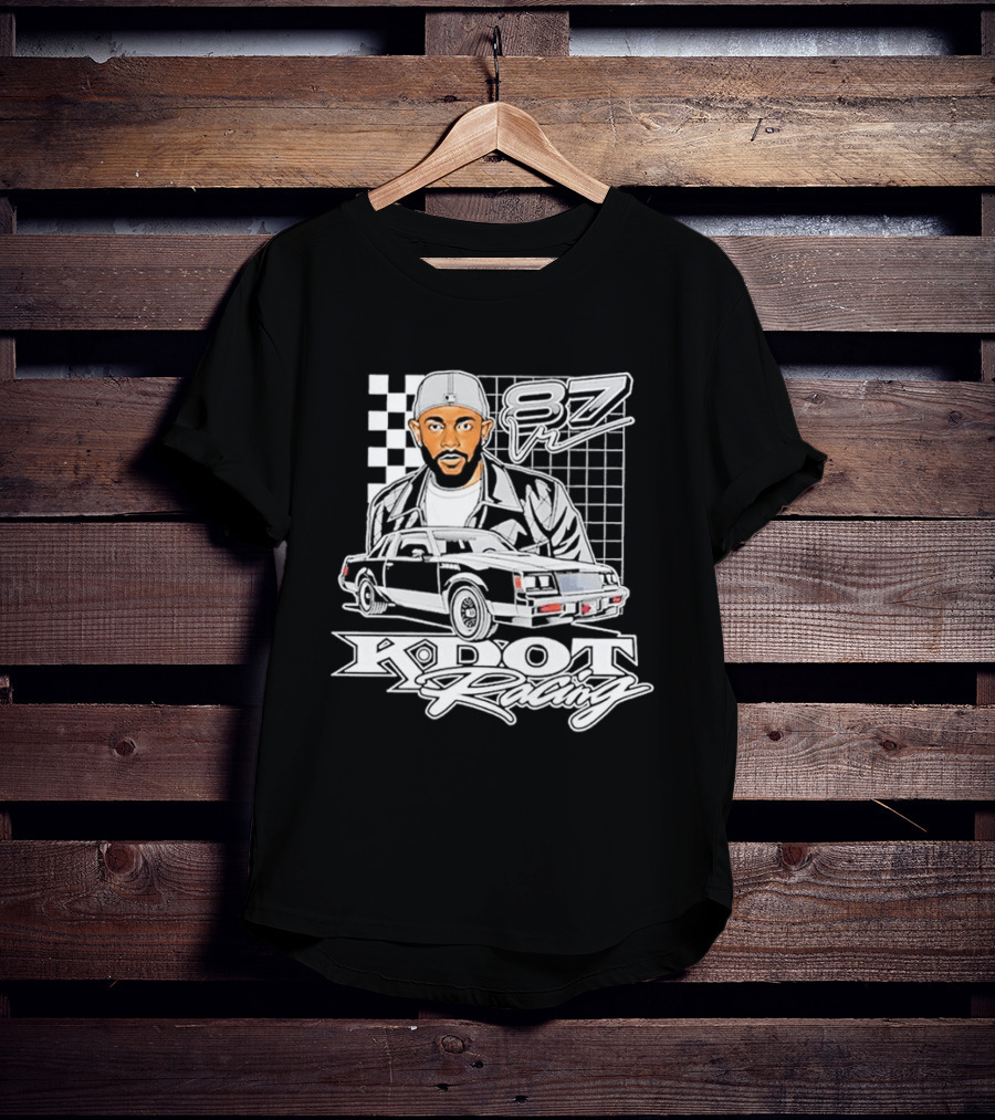 Kendrick Lamar K DOT Racing Graphic F7 Car Checkerboard T-Shirt
