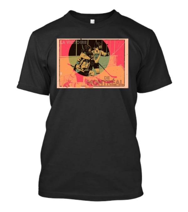 La Victoire De Montréal Hockey Vintage Pop T-Shirt