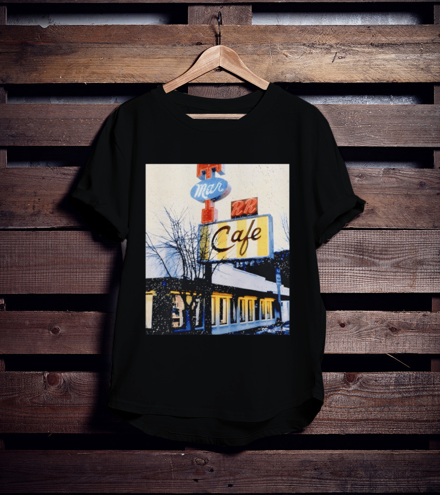 Twin Peaks Mar RR Cafe Sign Iconic Diner Scene T-Shirt