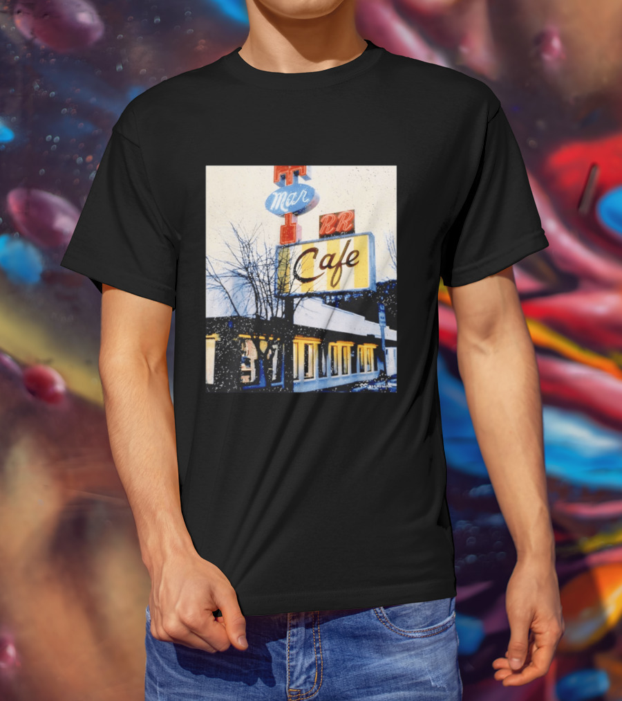 Twin Peaks Mar RR Cafe Sign Iconic Diner Scene T-Shirt