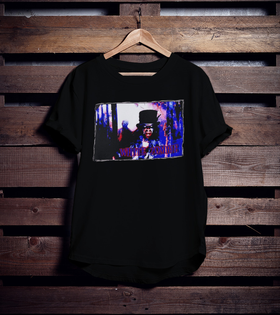 White Zombie Horror Aesthetic Band Cover T-Shirt