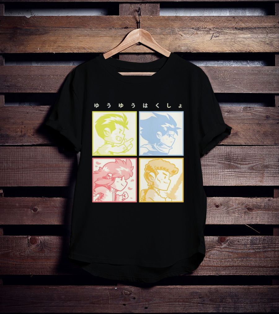 YuYu Hakusho Characters Yusuke Urameshi Hiei Kurama Kazuma Kuwabara T-Shirt